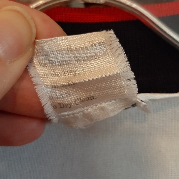 Exclusively Misook Petite Women's XXS Blue Striped Open Front Cardigan Sweater - Picture 5 of 6